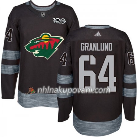 Minnesota Wild Dresy Mikael Granlund 64 1917-2017 100th Anniversary Adidas Černá Authentic - Pánské